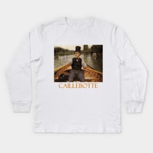 Boating Party (1877) by Gustave Caillebotte Kids Long Sleeve T-Shirt